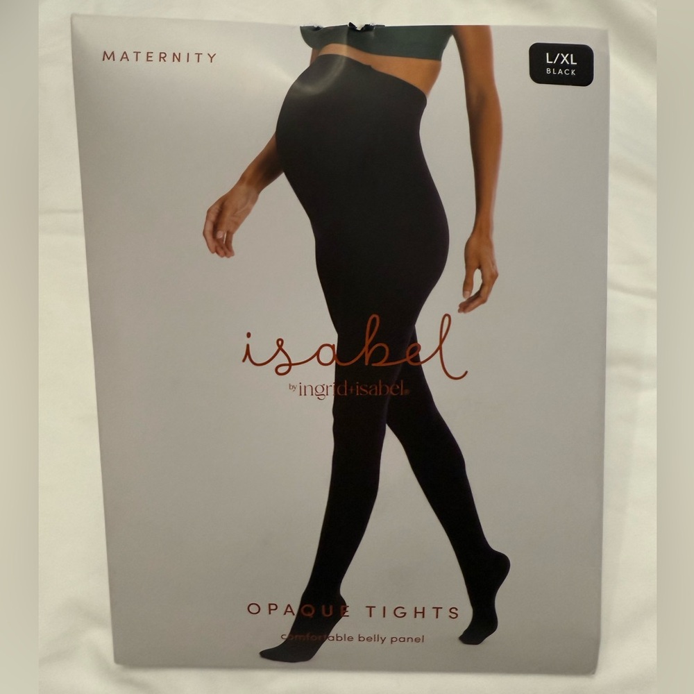 Isabel Maternity by Ingrid & Isabel Opaque Black Tights